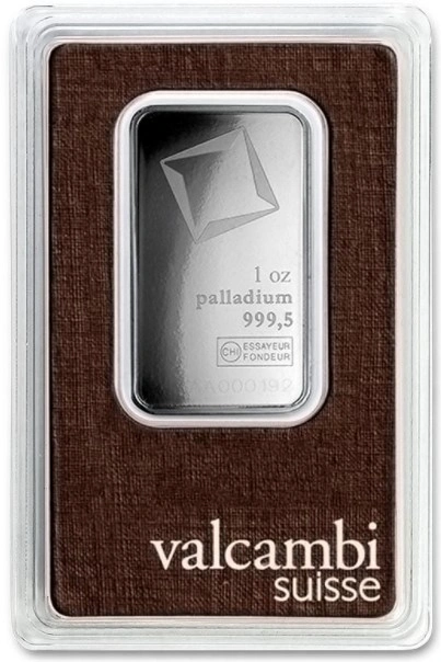 Valcambi 1oz Palladium Bar