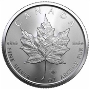 Moeda de Prata de 1 onça do Maple Canadiano - Melhor Valor