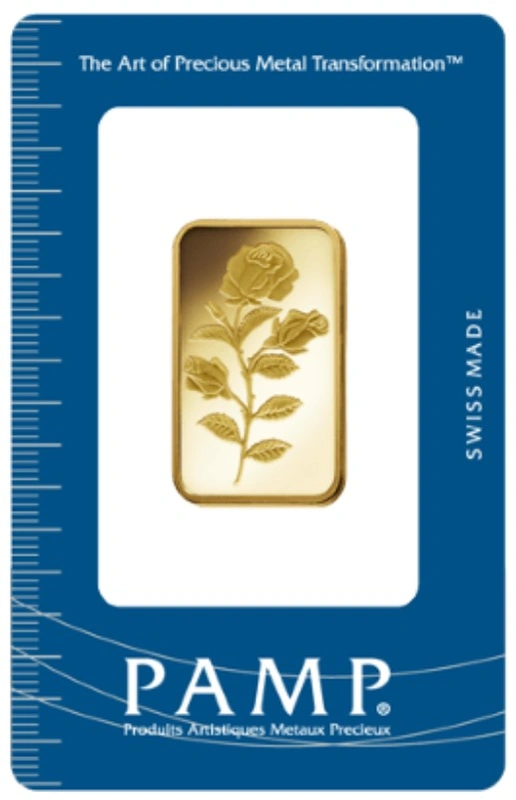 PAMP Rosa 1/2oz Gold Bar Minted