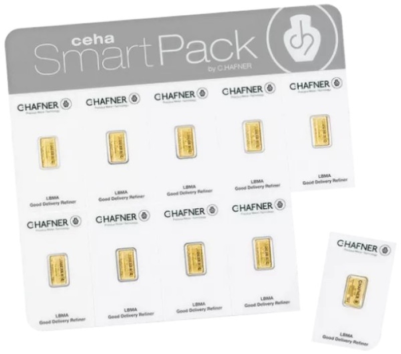 C. Hafner SmartPack 10 x 2g Gold Minted Bars