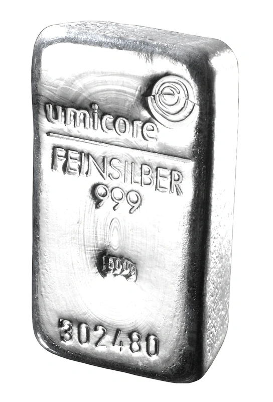 500g Silver Bar Umicore