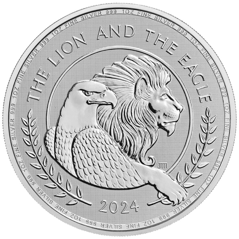 2024 The Lion and The Eagle 1oz Silver Coin