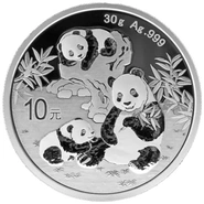 Moeda de Prata do Panda Chinês 30g 2025