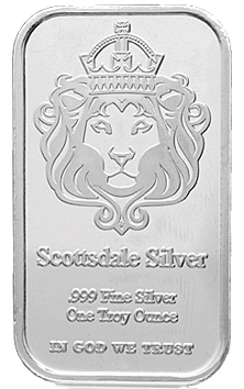 1oz Silver Bar Scottsdale 'The One'