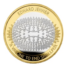 Moeda de Prata de 2023 - Edward Jenner £2 Proof