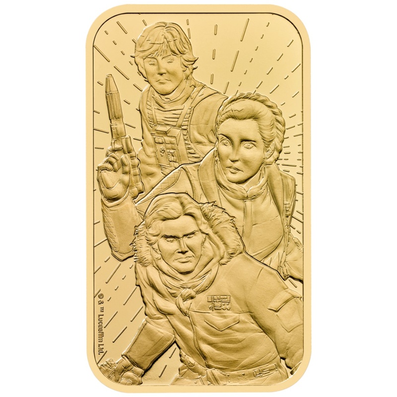 1oz Gold Bar Star Wars Light Side