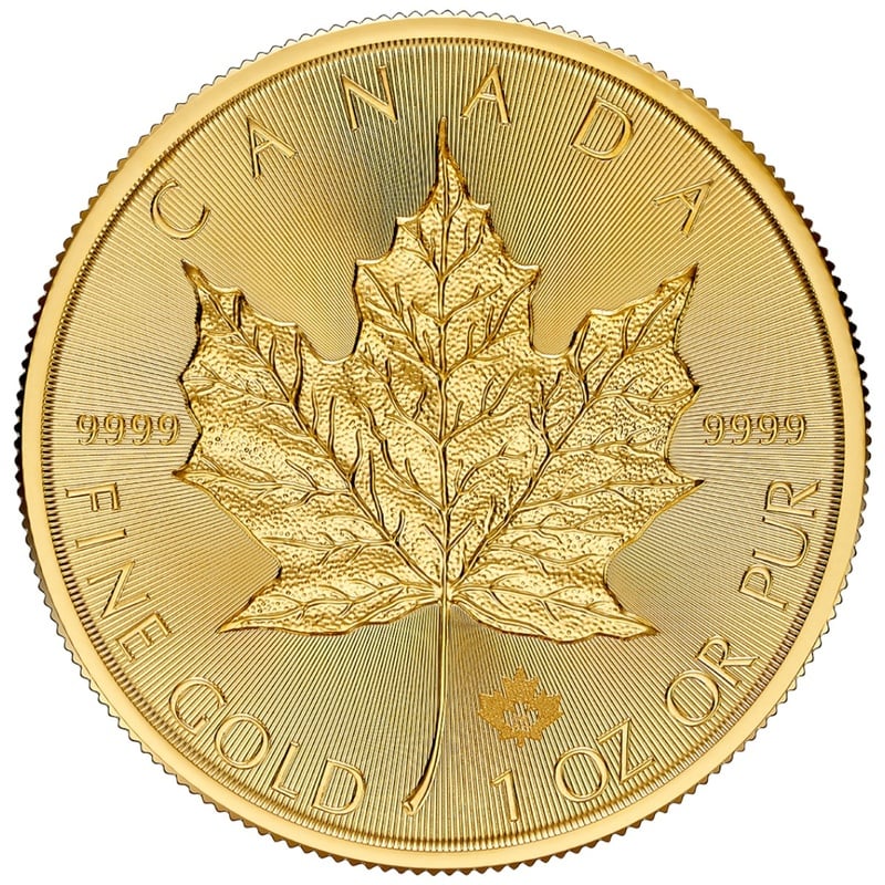 2025 Canadian Maple Leaf Gold Coin 1oz