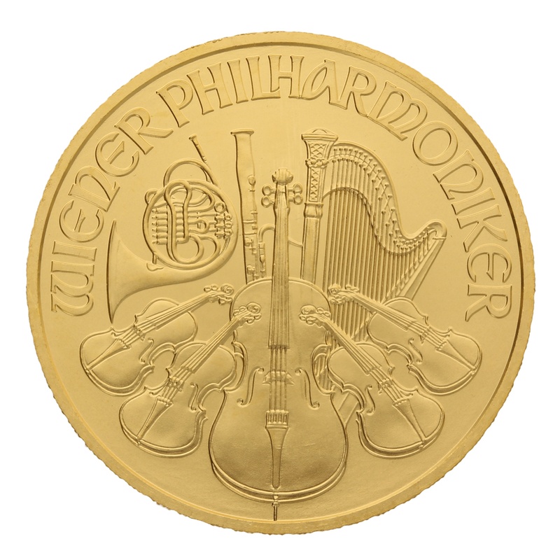 2022 Half Ounce Austrian Gold Philharmonic Coin