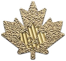 Moeda de Ouro Maple Canadiana de 1 onça 2024