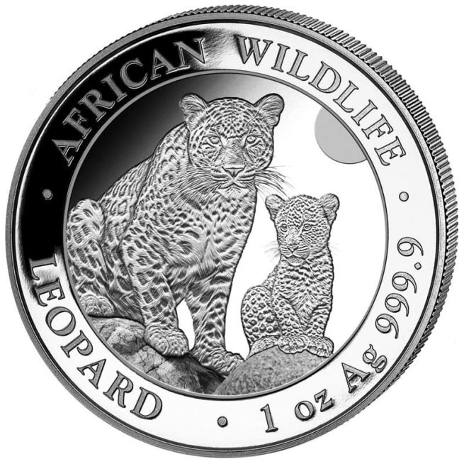 2024 1oz African Wildlife Somalian Leopard Silver Coin