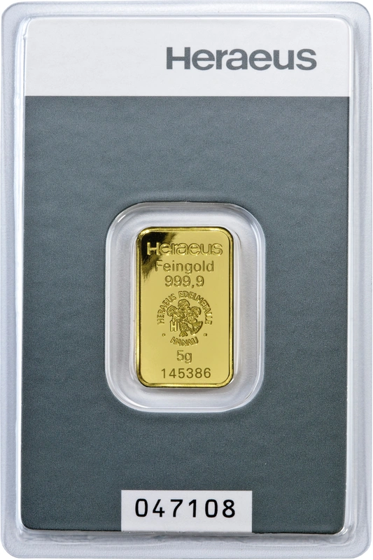 5g Gold Bar Heraeus