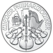Moeda de prata de 1 onça da Filarmónica Austríaca de 2023