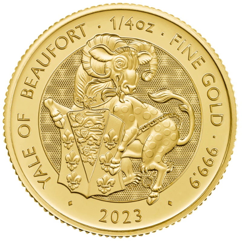 2023 Yale of Beaufort - Tudor Beasts 1/4oz Gold Coin