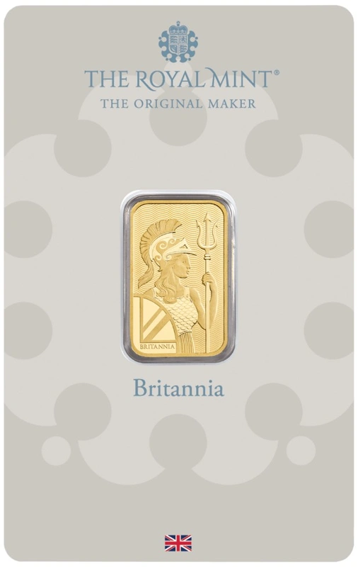 5g Gold Bar Britannia Minted