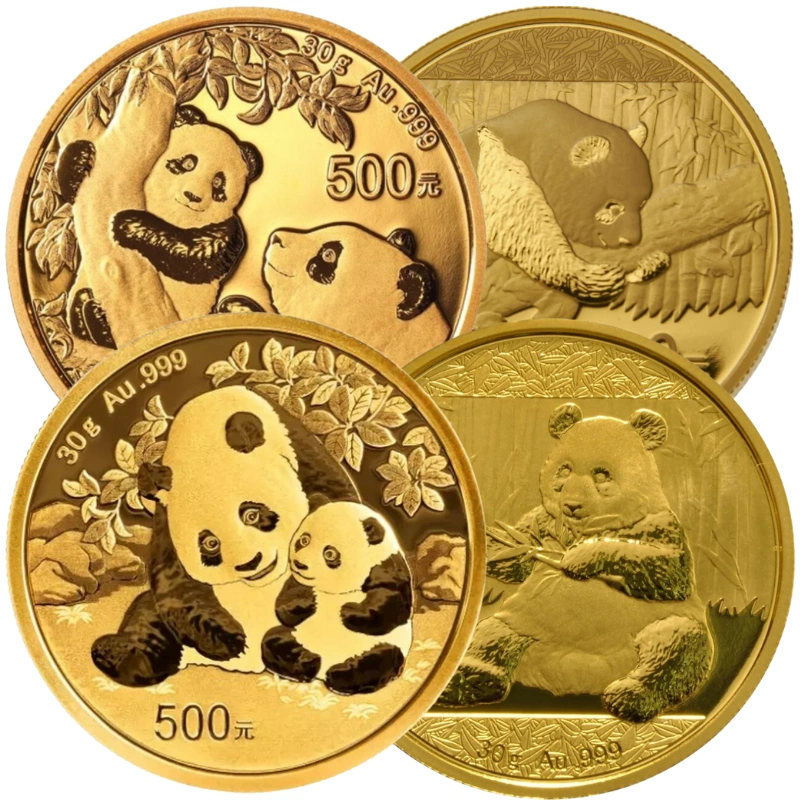 30g Chinese Panda Gold Coin Best Value 2016-Present