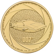 Moeda de Ouro de 1 onça (6 décadas do 007, Bond da década de 1970) de 2024