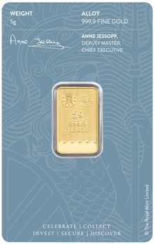 Barra de Ouro 5g Britannia Minted