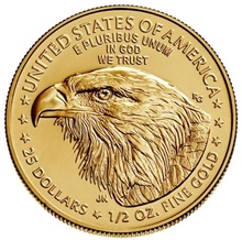 Moeda de Ouro Águia Americana de 1/2oz 2022