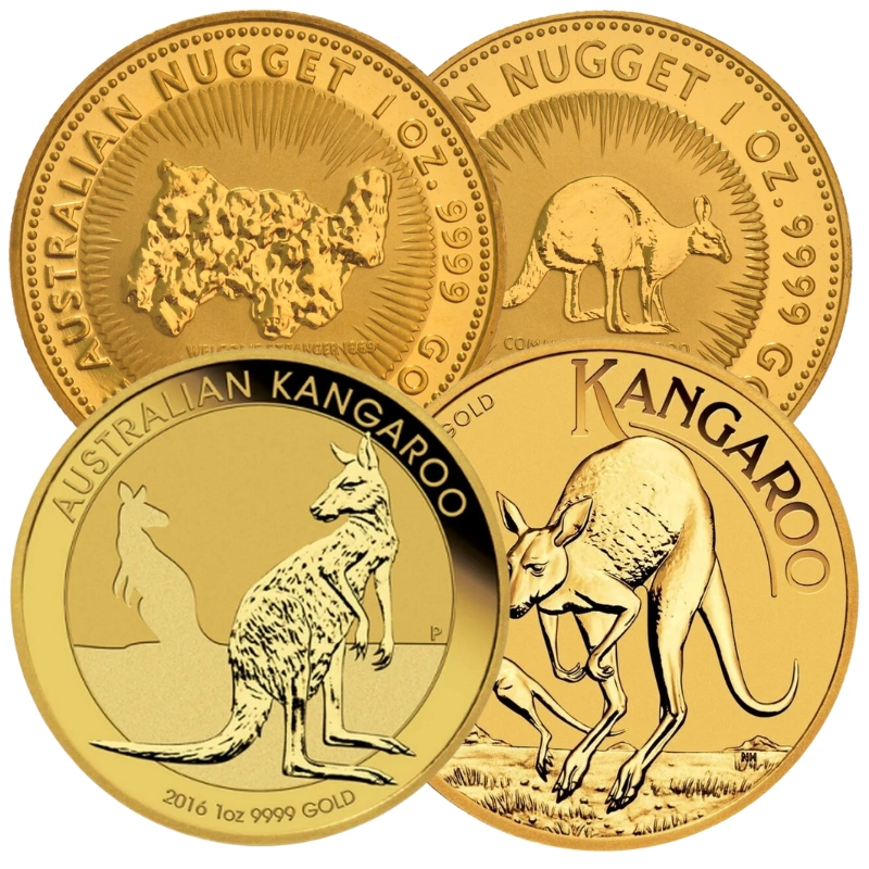 1oz Australian Kangaroo Gold Nugget Coin Best Value