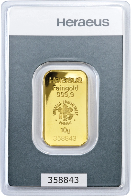 10g Gold Bar Heraeus