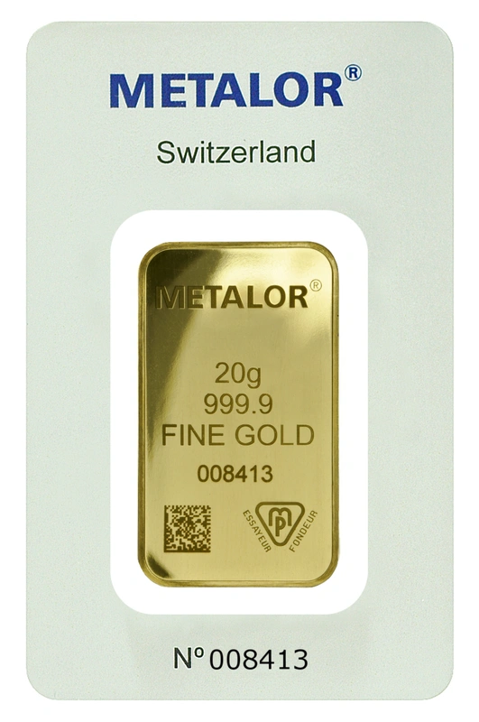 20g Gold Bar Metalor