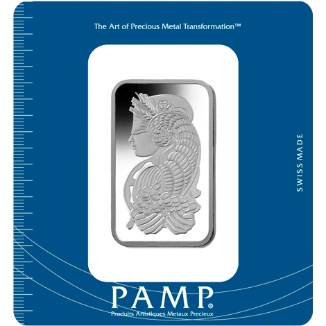 100g Palladium Bar PAMP Lady Fortuna