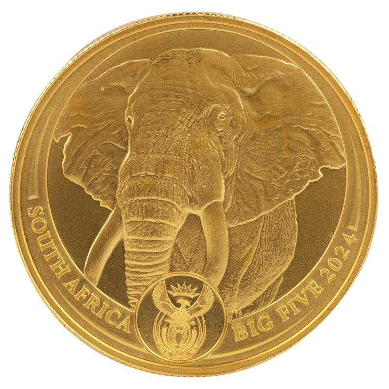 2024 Elephant - Big Five Series 1oz Gold Coin