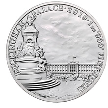Moeda de Prata de 1 Onça do Palácio de Buckingham de 2019 - Monumentos da Grã-Bretanha