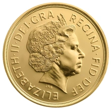 Moeda de Ouro Britânica de £5 (Quíntuplo Soberano)