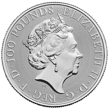 Moeda de Platina Leão de Inglaterra 1oz 2023 -Feras da Rainha