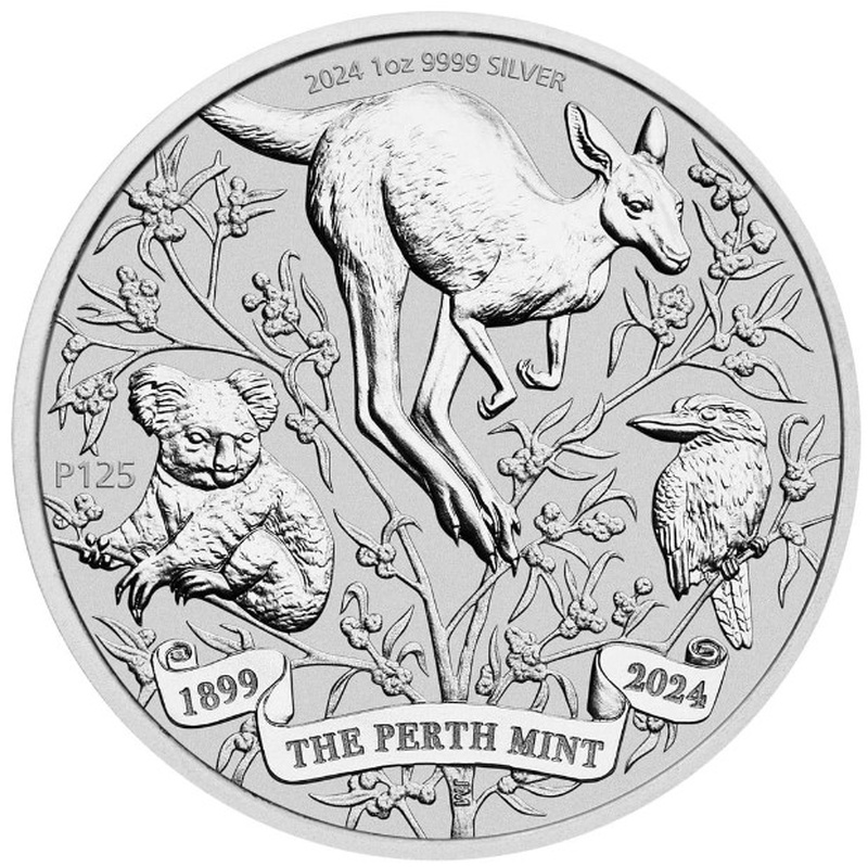 2024 125th Anniversary of the Perth Mint Silver Coin 1oz