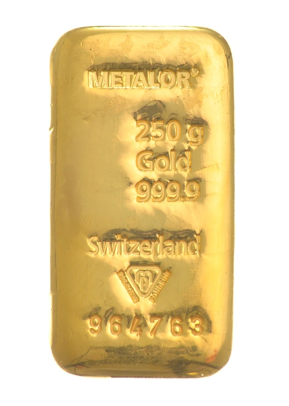 250g Gold Bar Metalor