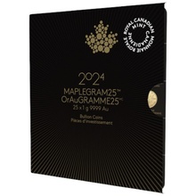 2024 MapleGram 25 x 1 Grama de Moedas de Ouro