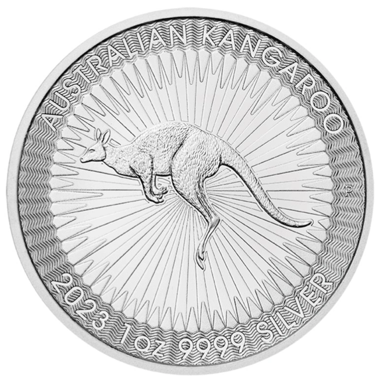 Moeda de prata de 1oz  - canguru australiano 2023