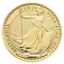 Moeda de Meia Onça de Ouro Britânia (Melhor Valor)