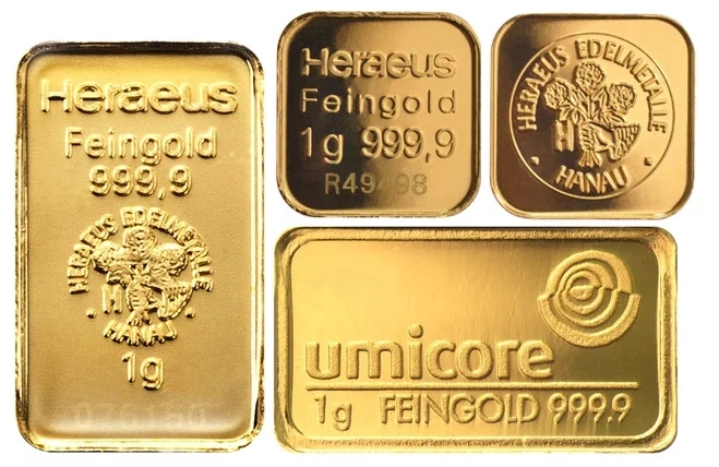 1g Gold Bars (Pre Owned)