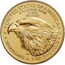 Moeda de ouro Águia Americana de 1 onça de 2022
