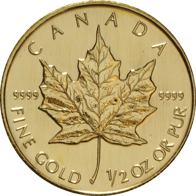 1/2oz Canadian Maple Leaf Gold Coin Best Value