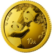 Moeda de Ouro de 1g - Panda Chinês 2023