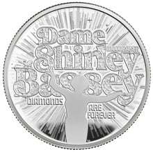 Moeda de Prata de 2 onças da Shirley Bassey - Lendas da Música de 2023